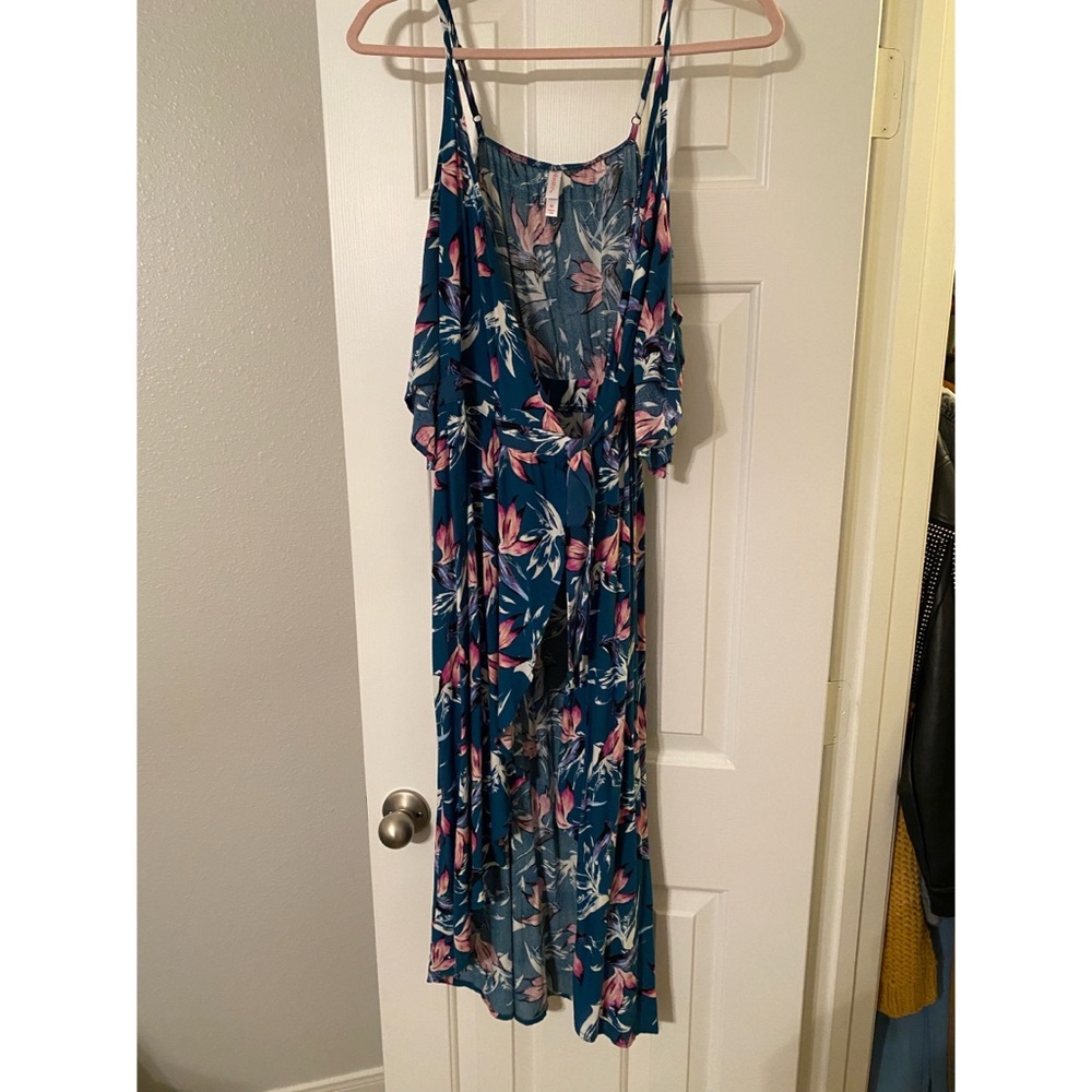 Floral high low dress